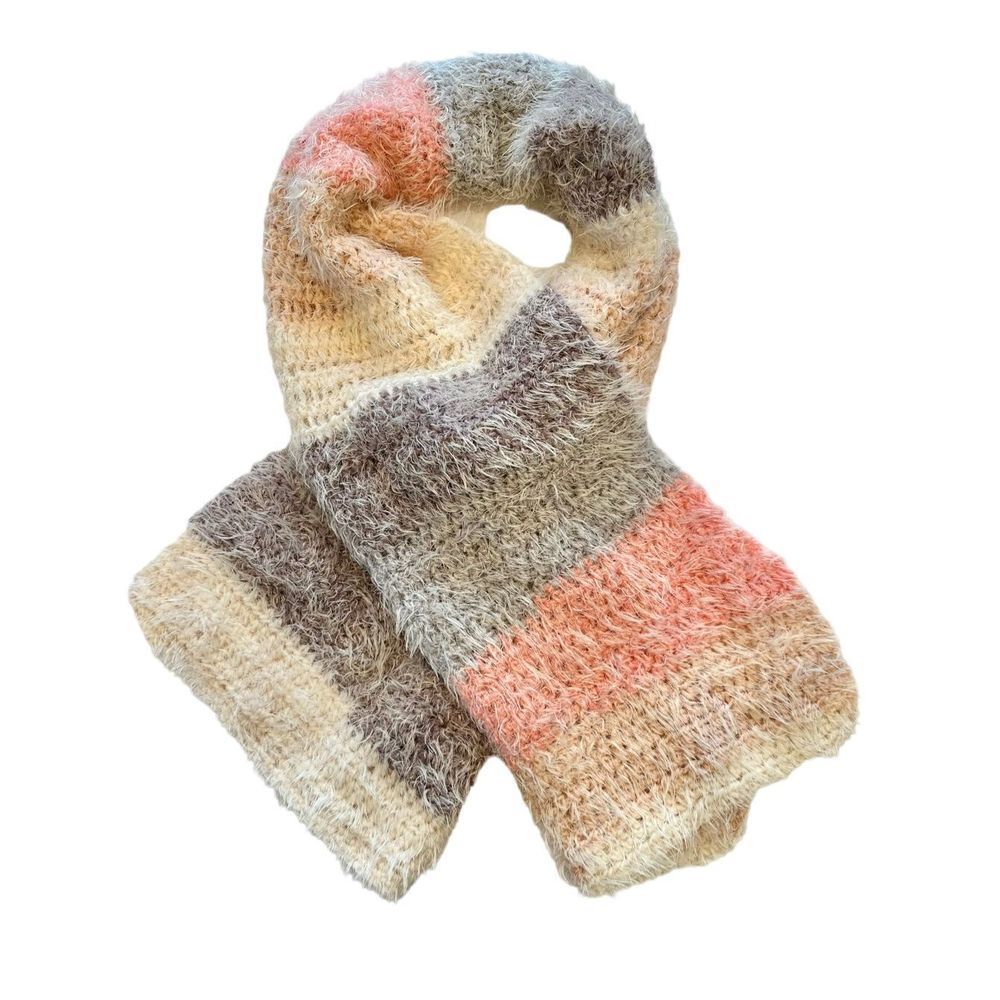 Fluffy Pastel Winter Scarf, OS